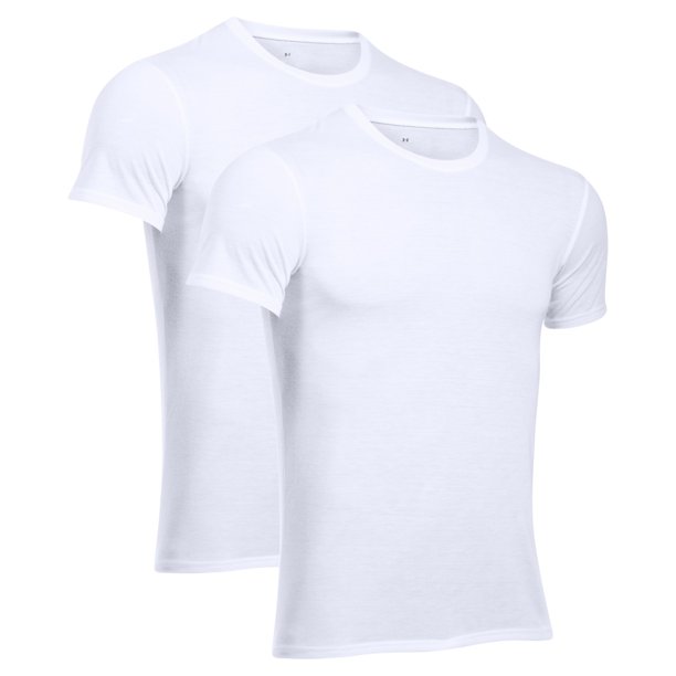 Camiseta Básica Under Armour para Hombre 2 Unidades Color Blanco Talla Mediana