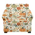 thumbnail image 2 of FKELYI Fall Pumpkin Sunflower Print 2 Piece Stretch Couch Cover with Separate Cushion Cover Non Slip Anti-Dust Armchair Slipcover Furniture Protector for Living Room, 2 of 7