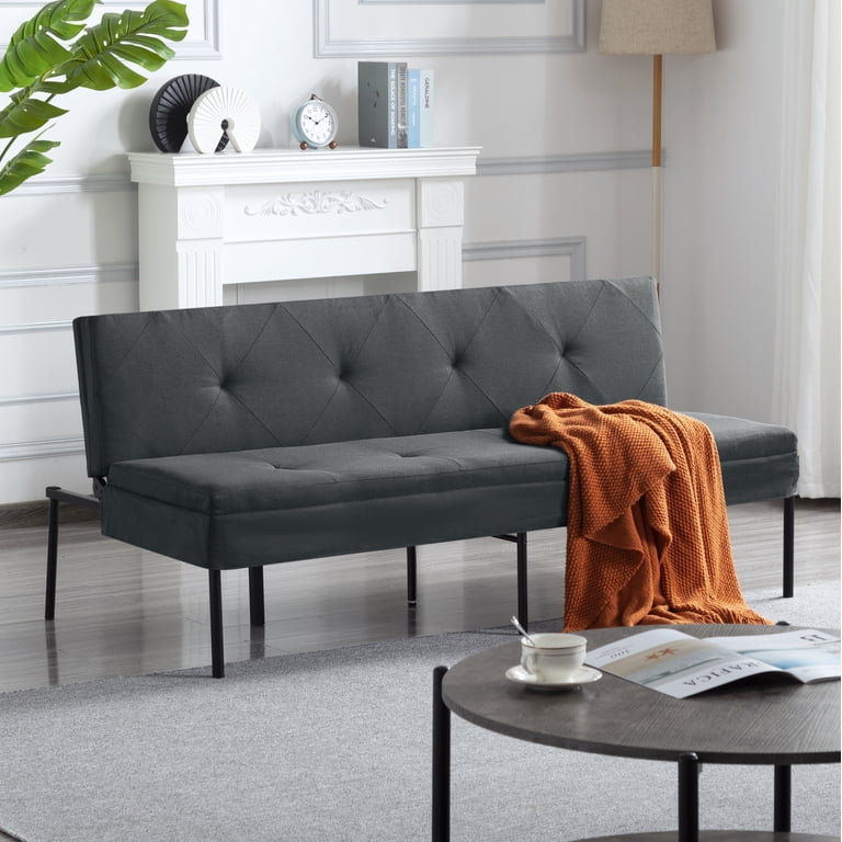 Gewnee 63.39" Futon Sofa Bed, 5-Position Adjustable Sleeper photo 7