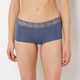 thumbnail image 1 of Culotte Shorty avec Bordure en Dentelle en Indigo Vintage, 1 of 5