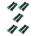 thumbnail image 1 of Justharion Universal 7/8 Motorcycle Scooter Handlebar Hand Grips Soft Rubber Green 5Set, 1 of 6