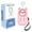 Pink, variant on RKZDSR 130dB Personal Alarm Keychain - Suitable for Women, Men, Kids, Children, and Elderly with LED Light and Self-Alarm Feature