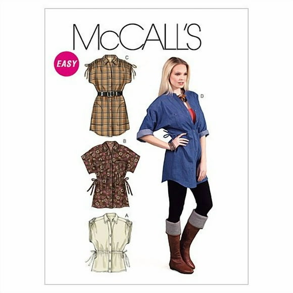 McCall's Patterns M6401 Misses' Tops and Tunics, Size ZZ (LRG-XLG-XXL)