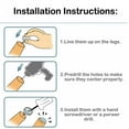 thumbnail image 4 of Easy Installation And Use Floor Protector, Furniture Nail, Reducing Damage To Legs And Floor Sofa For Dressing Table Cabinet Table 19mm,22mm, 4 of 8