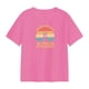 thumbnail image 1 of Camiseta de manga corta para mujer, jersey para mujer, letras coloridas impresas, cuello redondo SG, 1 of 8