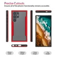 thumbnail image 4 of JTCASES for Samsung Galaxy S24 Ultra Case 6.8" 5G Phone 2024, Military Grade Shockproof Impact Resistant Corners Wireless Charging Non-Slip Grip Cover, Red, 4 of 10