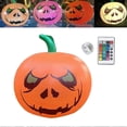 thumbnail image 1 of Halloween Inflatable Pumpkin with Built in LED Lights 16inch Blow Up Inflatables for Halloween Party Outdoor Yard Garden Lawn Decoration, 1 of 4