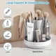 thumbnail image 1 of Rotating Desk Pen Holder Stationery Organizer Desk Tidy Organizer for Pencil Makeup Painting Brush Art Craft Storage Bin Pen Pot White 6 Slots, 1 of 4