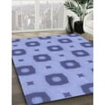 thumbnail image 3 of Ahgly Company Machine Washable Indoor Square Transitional Day Sky Blue Area Rugs, 8' Square, 3 of 7