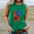 thumbnail image 2 of EINCcm Women American Flag Print Tank Tops USA Stars Stripes Patriotic T Shirt Summer Loose Vest Tees, 2 of 4