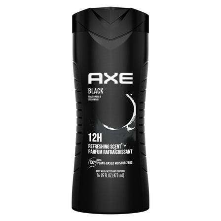 Axe Black Refreshing Daily Use Men's Body Wash, Frozen Pear & Cedarwood, 16 oz