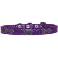 thumbnail image 1 of Arrows Widget Croc Dog Collar Purple Size 12, 1 of 1