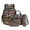 Deer Camo American Flag, variant on Horse Hunting Camo Print Backpack Set for Boys Middle-School Elementary Bookbags, 4Pcs School Bag with Lunch Bag Pencil Case Water Bottle Sleeve for School Travel Outdoor