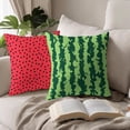 thumbnail image 5 of Summer Pillow Covers 20x20 Inch Set of 2 Watermelon Decorative Throw Pillows Green Red Pillow Cases Farmhouse Home Decor for Cushion Couch Sofa Outdoor, 5 of 6