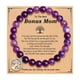 thumbnail image 5 of Pulsera de piedra natural morada Tianhe piedra volcánica esmerilada con tarjeta Pulsera de piedra natural, 5 of 8