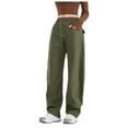 thumbnail image 5 of Loopsun Womens Cargo Pants, Pants for Women, Ladies' Solid Color Csual Outdoor Sports Long Pants Army Green XXL, 5 of 5
