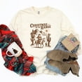 thumbnail image 6 of Christmas on the Range - Women's Garment Dyed Long Sleeve Graphic T-Shirt, 6 of 11