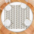 thumbnail image 2 of Brown Christmas Deer Pattern Round Fitted Tablecloth with Elastic Edge,Dining Table Cover Waterproof,Outdoor Round Tablecloth for Camping,Dining,Indoor and Outdoor, 2 of 7