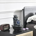 thumbnail image 4 of Tabletop Water Fountain Feng Shui Waterfall Landscape Home Table Ornaments A, 4 of 7