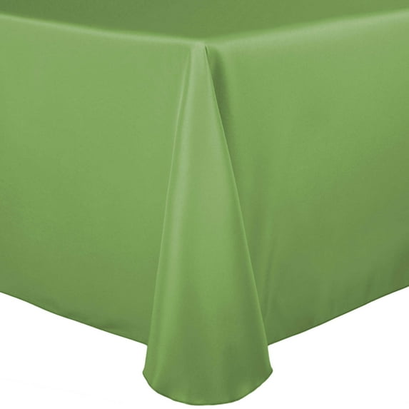 Ultimate Textile (3 Pack) 60 x 84-Inch Oval Polyester Linen Tablecloth - for Home Dining Tables, Sage Green