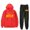 Red, variant on Ben Azelart FIRE Merch Men/Women Fall Suit Hoodies Sportswear Hooded Ankle Banded Pant Two Piece Set