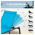 thumbnail image 5 of Outdoor Chaise Lounge Chairs 2-Pack, Adjustable Patio Lounge Chair Set, 5 of 7