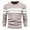 Beige Jacket for Men, variant on hopeusince Men's Slim Fit Round Neck Long Sleeve Striped Pullover Sweater Knitted Jumper Tops Army Green L