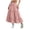 Pink, variant on Skirts for Women Plus Size Solid Color Elastic Waist Basic Versatile Stretchy Flared Casual Maxi Skirt for Women
