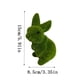 thumbnail image 3 of Decoraciones de Pascua, adornos de Pascua, regalos de Pascua, figura de conejo de Pascua para decoraciones de escritorio y ambientes festivos, conejo de plástico flocado., 3 of 7