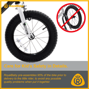 Royalbaby Freestyle 18 In Black Kids Bike Boys and Girls Bike with Kickstand and Water Bottle