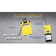thumbnail image 3 of 10 Mini Carry-on Luggage Tags Pack - Flip open cover, ID Sticker - Yellow, 3 of 5