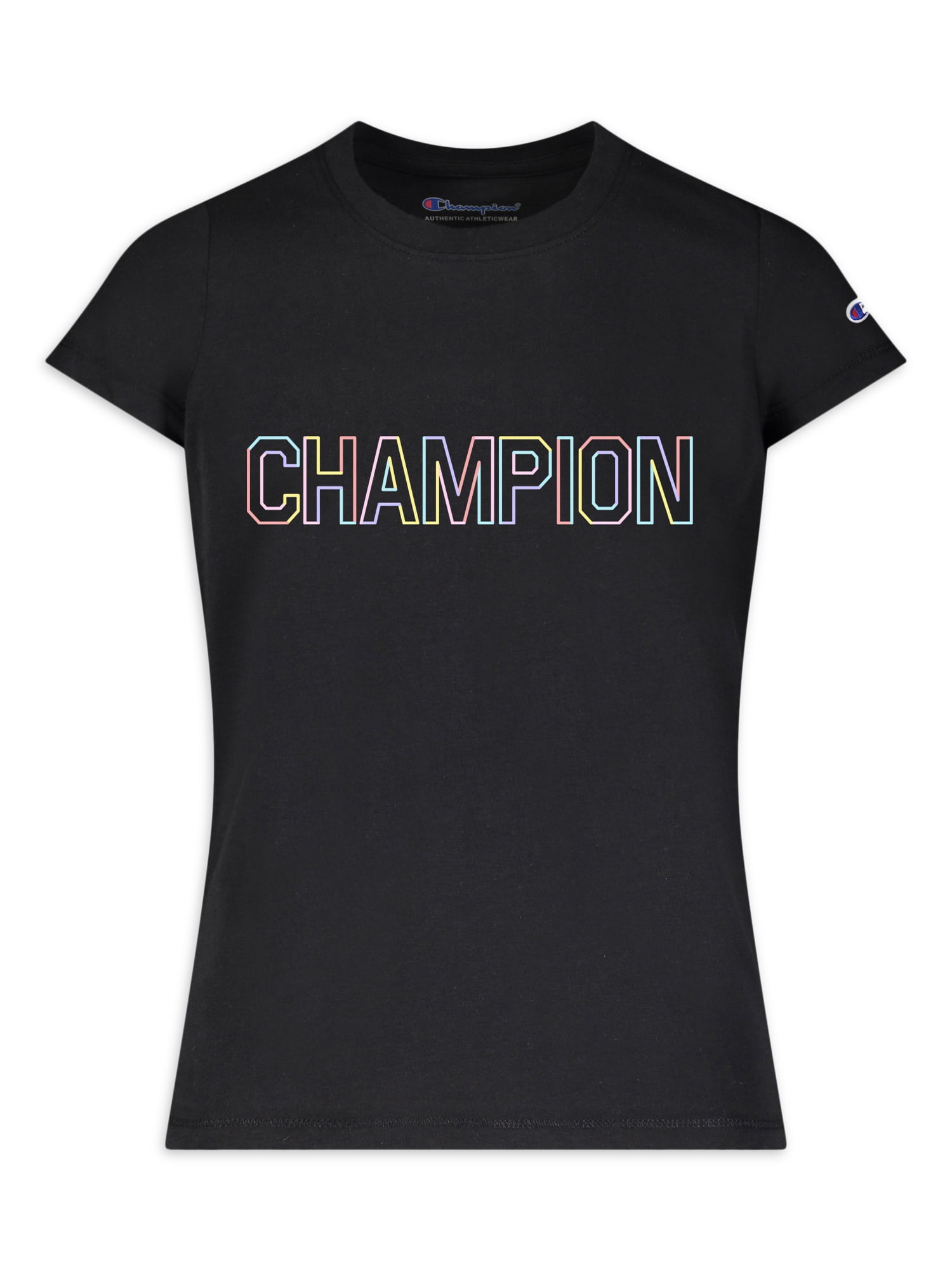 Champion Girls Classic Graphic Logo Active T-Shirt, Sizes 7-16 ...
