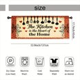 thumbnail image 3 of Rdsfhsp Kitchen Window Valance Curtain, Rustic Cooking Quote Pattern Decorative Rod Pocket Short Curtain for Farmhouse Home Decor, 3 of 5
