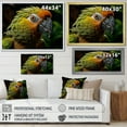 thumbnail image 4 of Designart "Parrots Creating Emerald Melodies II" Parrot Floater Framed Wall Art Prints, 4 of 5