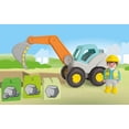thumbnail image 3 of Excavadora Toy Playmobil Junior con figura y bloques, 3 of 6