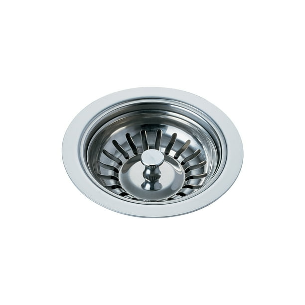 Delta Kitchen Sink Flange & Strainer Chrome