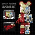 thumbnail image 4 of 1647 Pieces Mecha Bear Building Block Kit, Mechanical Violent Bear Display Art Toy Model, Creative Collectible Gift For Adults/ Kids, 4 of 4