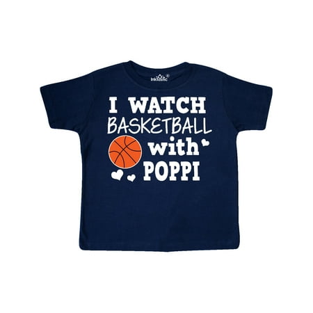 

Inktastic I Watch Basketball with Poppi Gift Toddler Boy Girl T-Shirt
