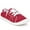 Red, variant on Women's Canvas Sneakers Rubber sole Fashion Shoes Canvas Upper Low Top Lace up Casual Walking Running Shoes (RD-5)
