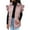 Pink, variant on Casual Jackets for Women Women's Mid Long Puffer Vest Ruffle Sleeve Button Down Bubble Jackets Quilted Puffy Outerwear Womens Fall Jacket Hooded Cardigan for Women Black 2XL