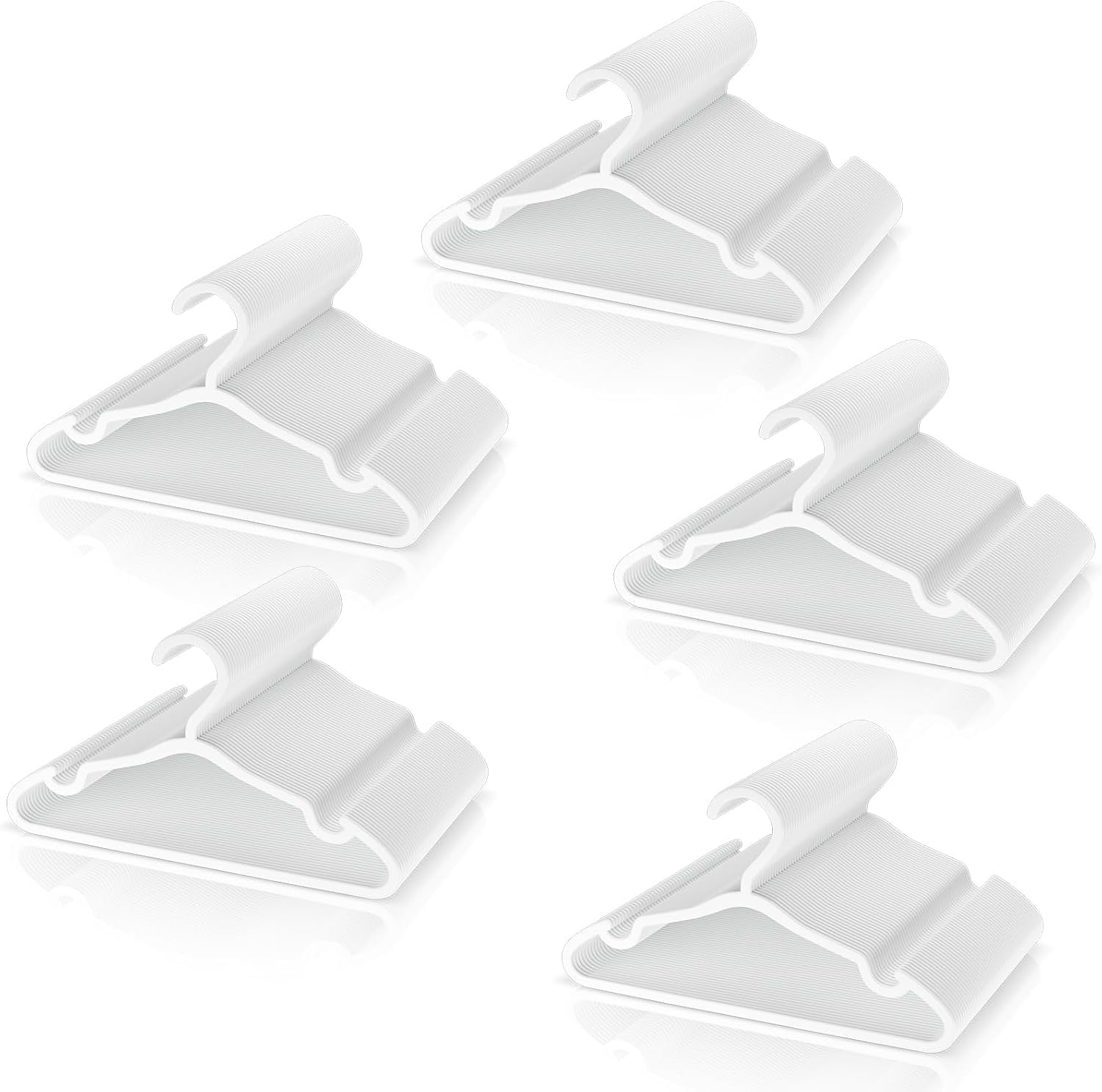 Plastic Kids Hangers - 150 Pack Non-Slip Baby Clothes Hangers for Closet, Toddler & Newborn Clothing Pants, Skirts, Coats (White)