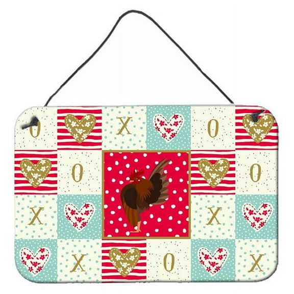 Carolines Treasures CK5269DS812 8 x 12 in. Malaysian Serama Chicken Love Wall or Door Hanging Prints