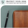 thumbnail image 4 of Table Pad, Desk Pad, 70 * 35cm Pu Leather Table Pad, Laptop Table Pad, Double-Sided (Green / Gray), 4 of 4