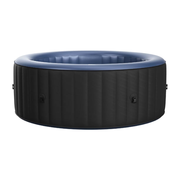 Tina Spa Hidromasaje Inflable Bergen 4 Comfort Mspa Para 4 Personas Ideal Para Jardin 180cm Negro