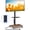 Tiger Brown, variant on TAVR Mobile TV Stand with Power Outlet & Swivel Mount, Height Adjustable Rolling Cart for 32-60 inch TVs up to 88 lbs, Tiger Wood