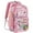 Pink, variant on DAKIMOE Fashion Clear Backpack Heavy Duty PVC Transparent Bag See Through BookBag for Student School Work Festival Sport Travel