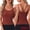 Red, variant on DARING DIVA Women's Camisole Lounge Built-in Bra U Back Tank Tops S Red