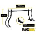 thumbnail image 4 of MaxxHaul 50241 Adjustable Steel Pick Up Truck Ladder Utility Racks-Pair, Black, 4 of 6