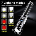 thumbnail image 3 of Litom Rechargeable 1000000LM LED Flashlight Tactical Police Super Bright Torch Zoomable, 3 of 12