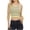 Yellow, variant on Jjayotai Women's Striped Halter Tops, Sleeveless Slim Fit Color Block Knit Cropped Tank Tops, Womens Summer Outfits Red^ XL